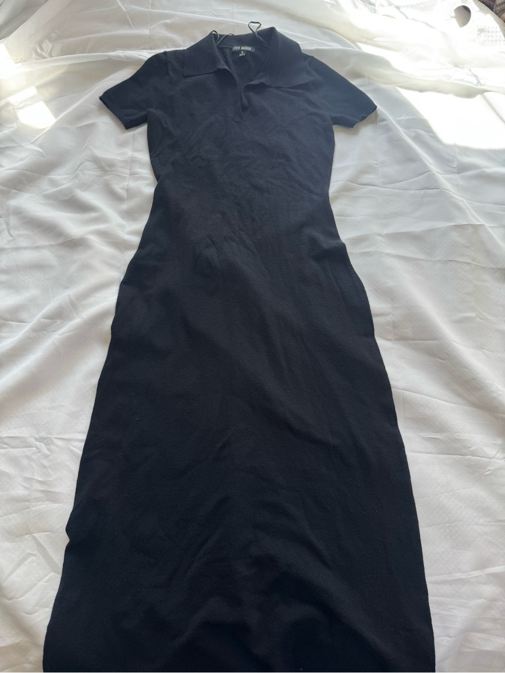 Steve Madden Black Polo Maxi Dress